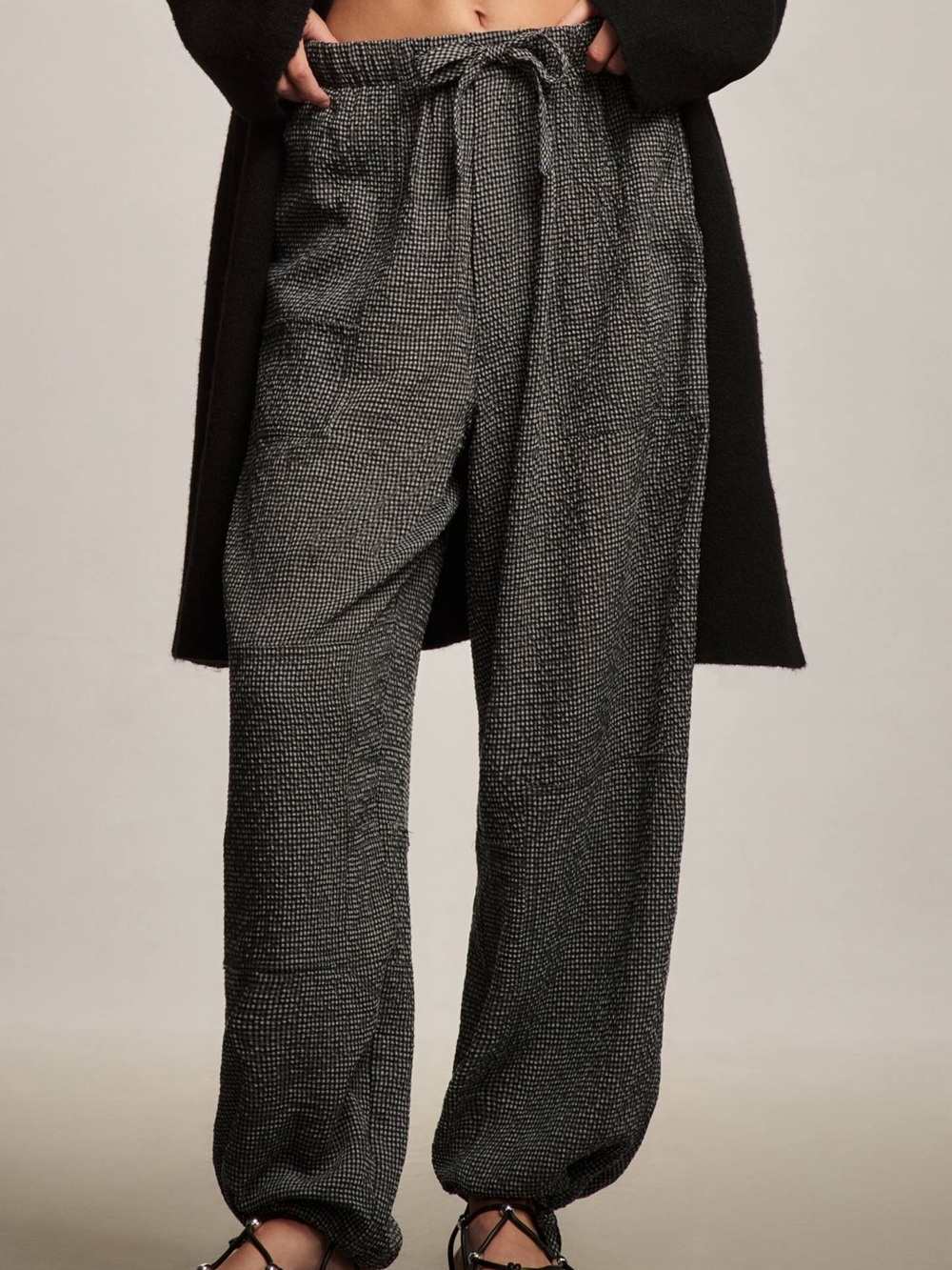 Anthropologie | dRA Gingham Parachute Pants